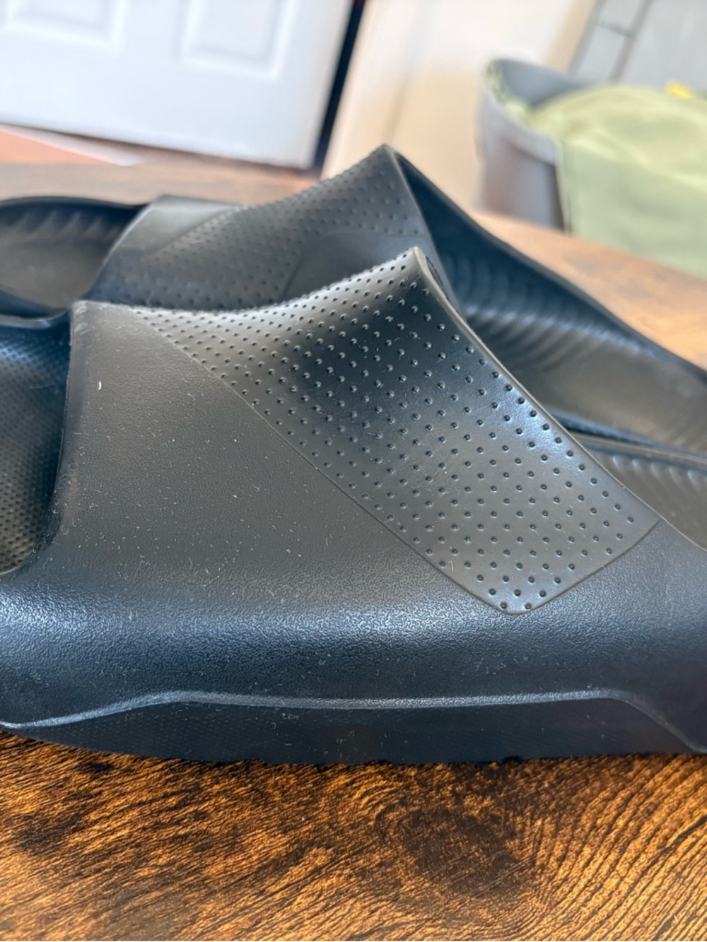 Jordan Black Slip-On Slide Sandals